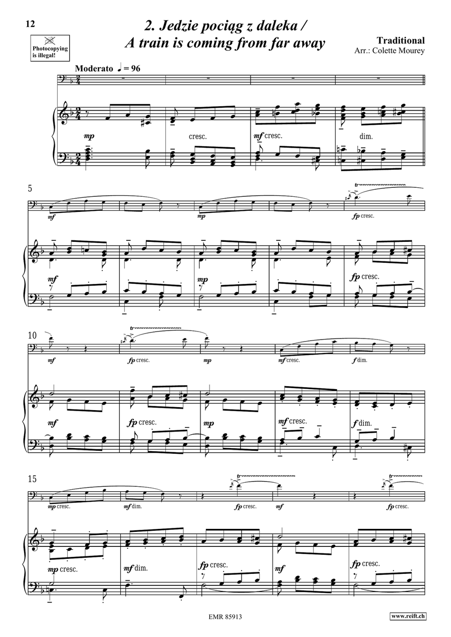 Folk Songs From Poland Folk Songs From Poland Double Bass scores gallery preview page 6