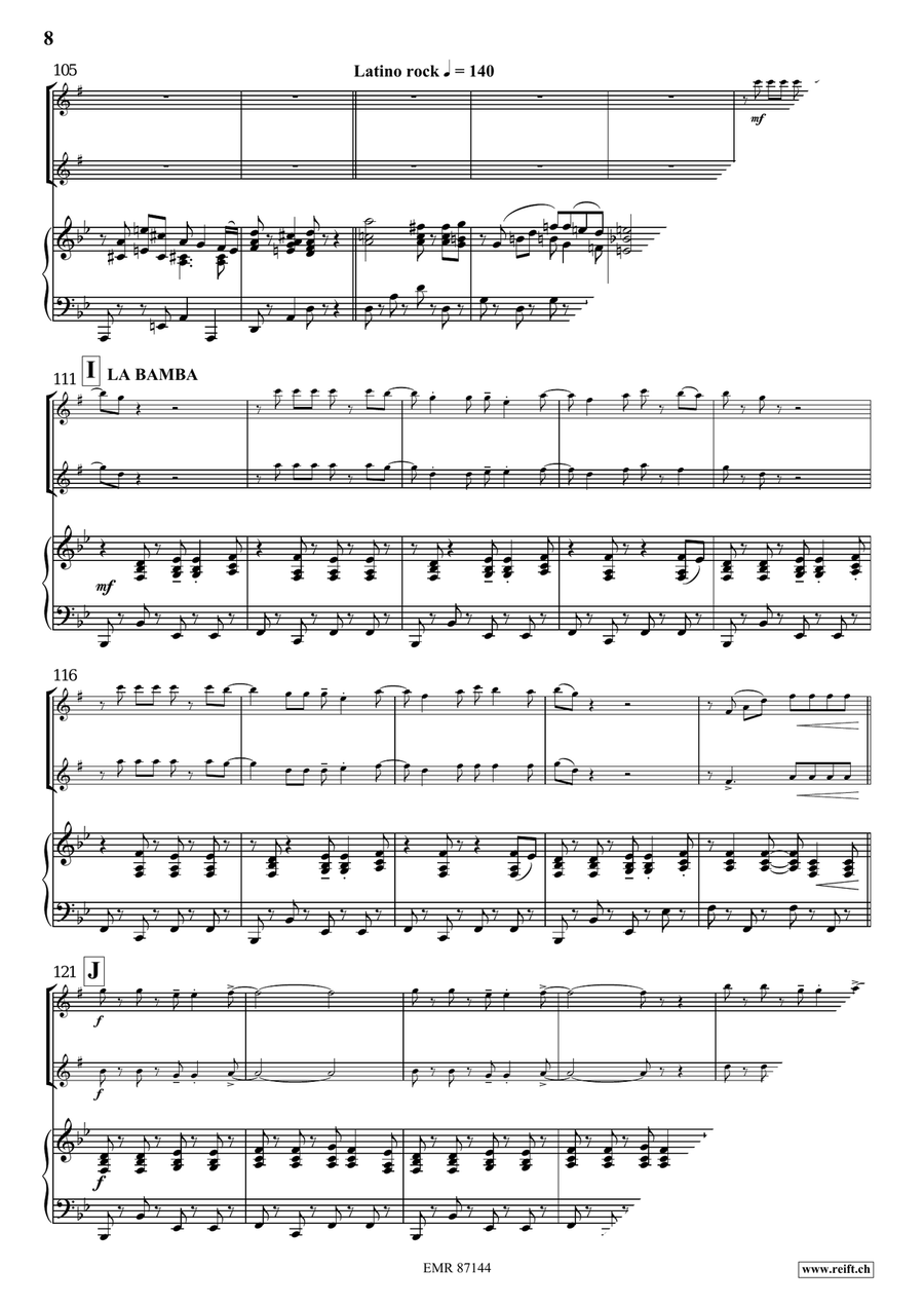 Viva Latina Viva Latina Alto Saxophone scores gallery preview page 8