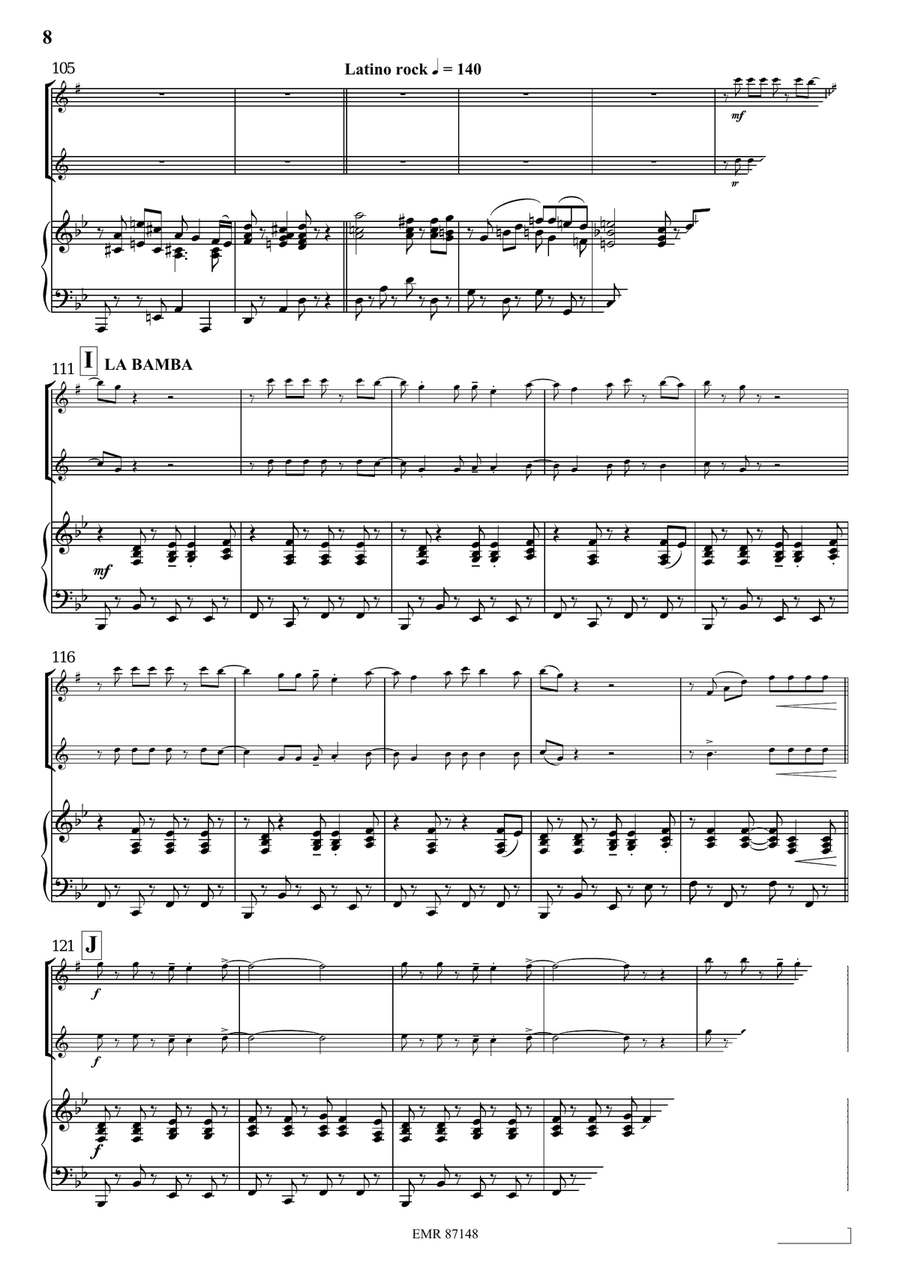 Viva Latina Viva Latina Tenor Saxophone scores gallery preview page 8
