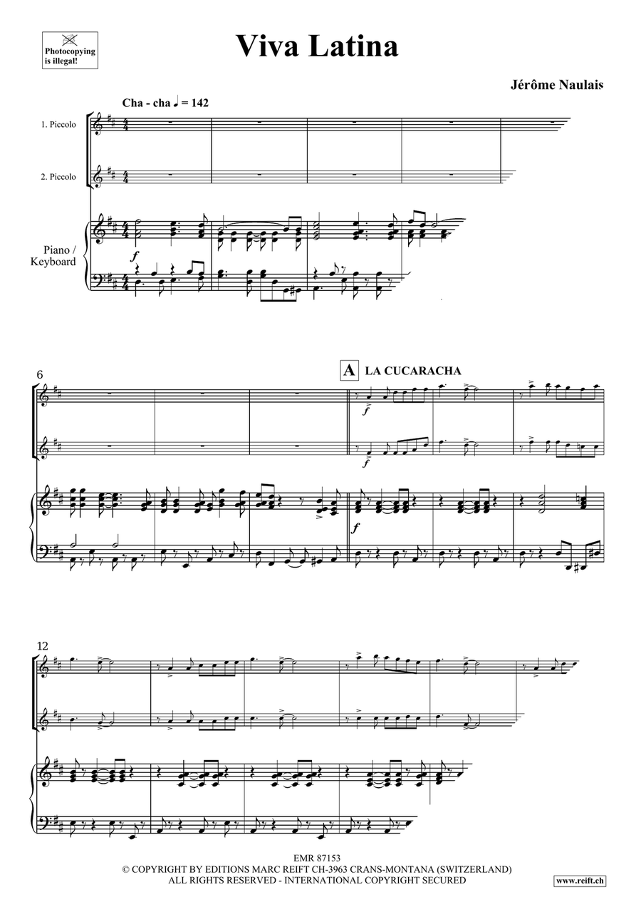 Viva Latina Viva Latina Piccolo scores gallery preview page 4