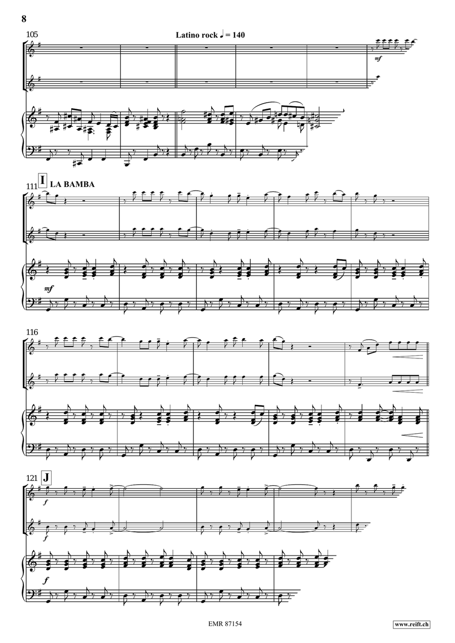 Viva Latina Viva Latina Flute Duet scores gallery preview page 8