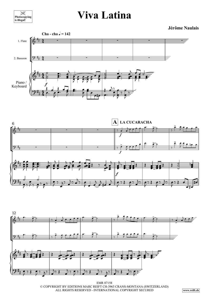 Viva Latina Viva Latina Bassoon scores gallery preview page 4