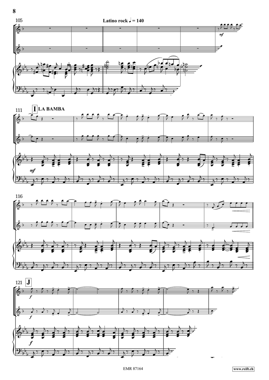 Viva Latina Viva Latina Tenor Saxophone scores gallery preview page 8