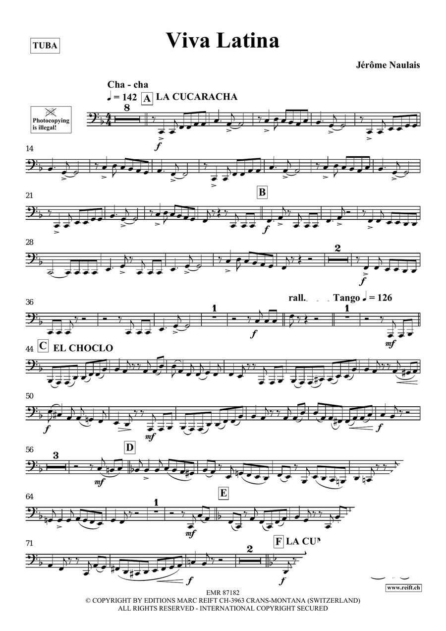 Viva Latina Viva Latina Tuba scores gallery preview page 3