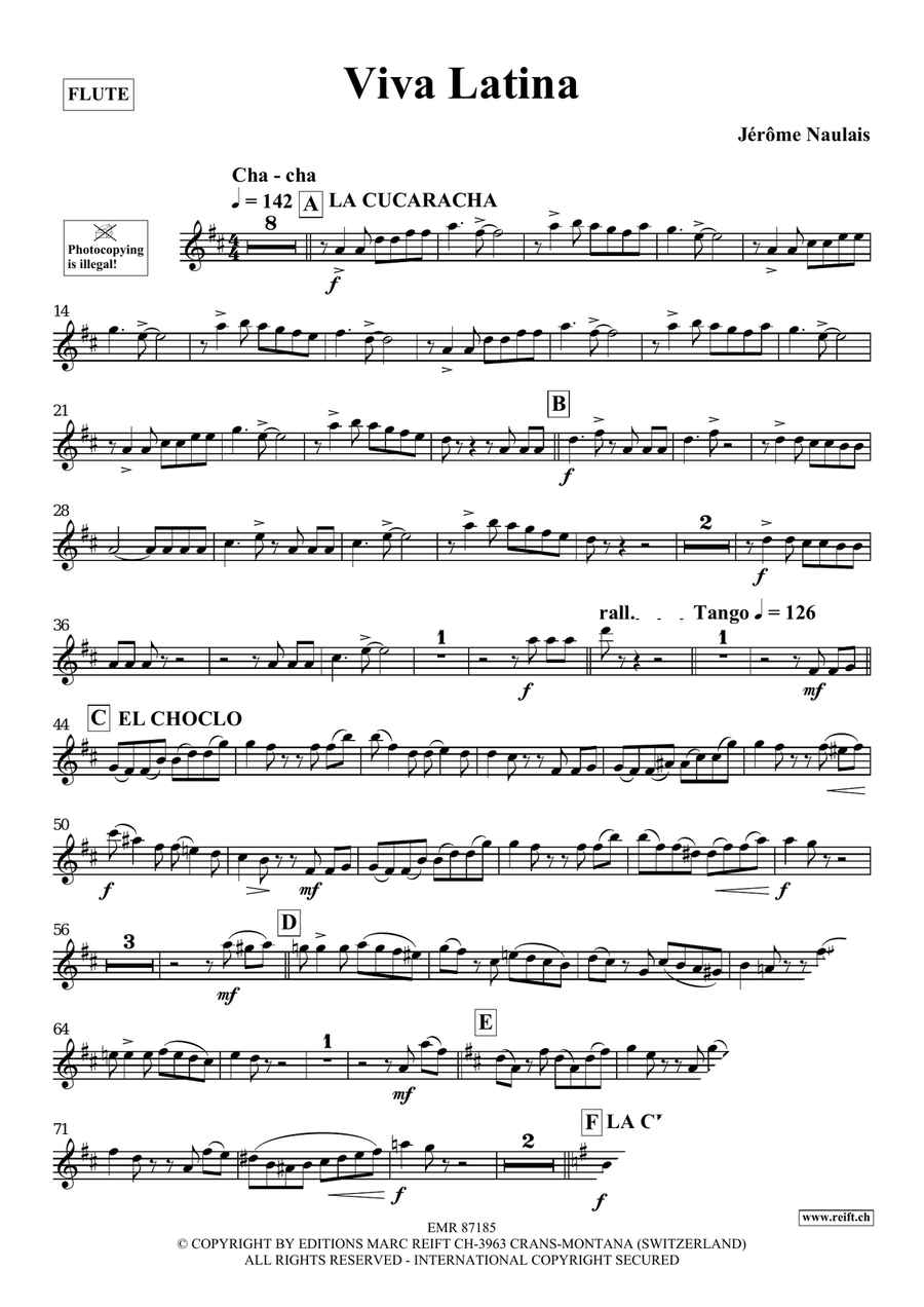 Viva Latina Viva Latina Flute Solo scores gallery preview page 3
