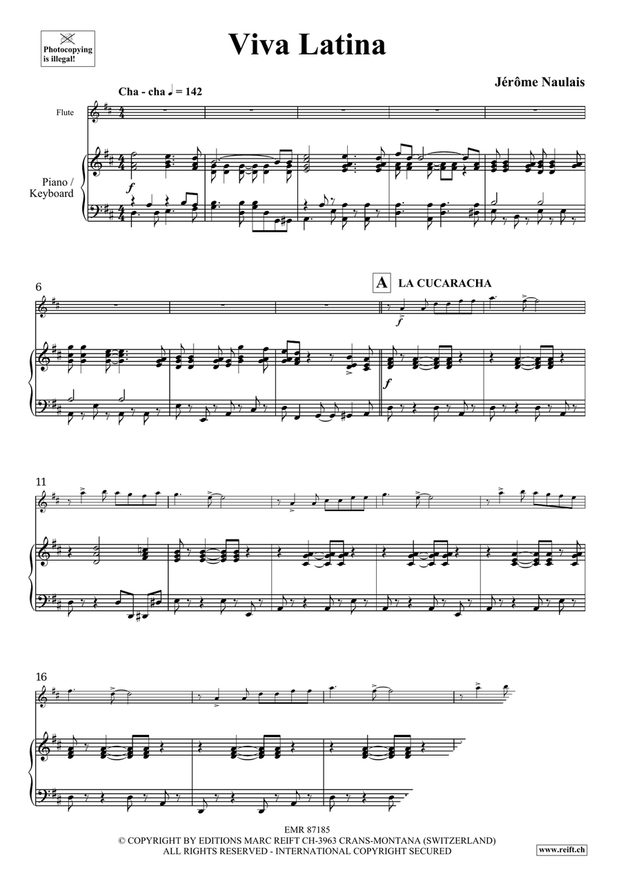 Viva Latina Viva Latina Flute Solo scores gallery preview page 4