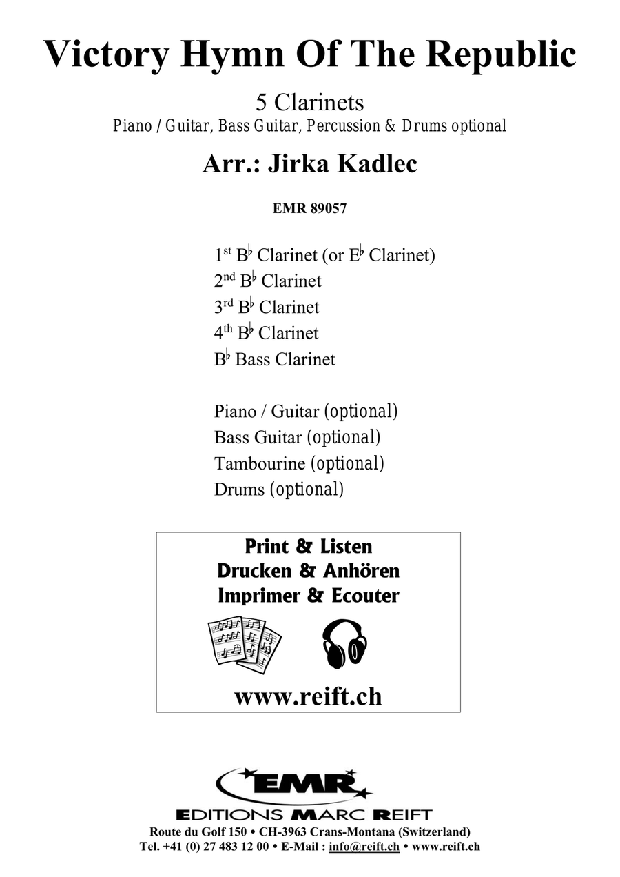 Victory Hymn Of The Republic Clarinet Quintet scores gallery preview page 2