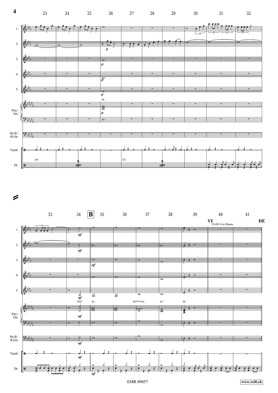 Victory Hymn Of The Republic Clarinet Quintet scores gallery preview page 4