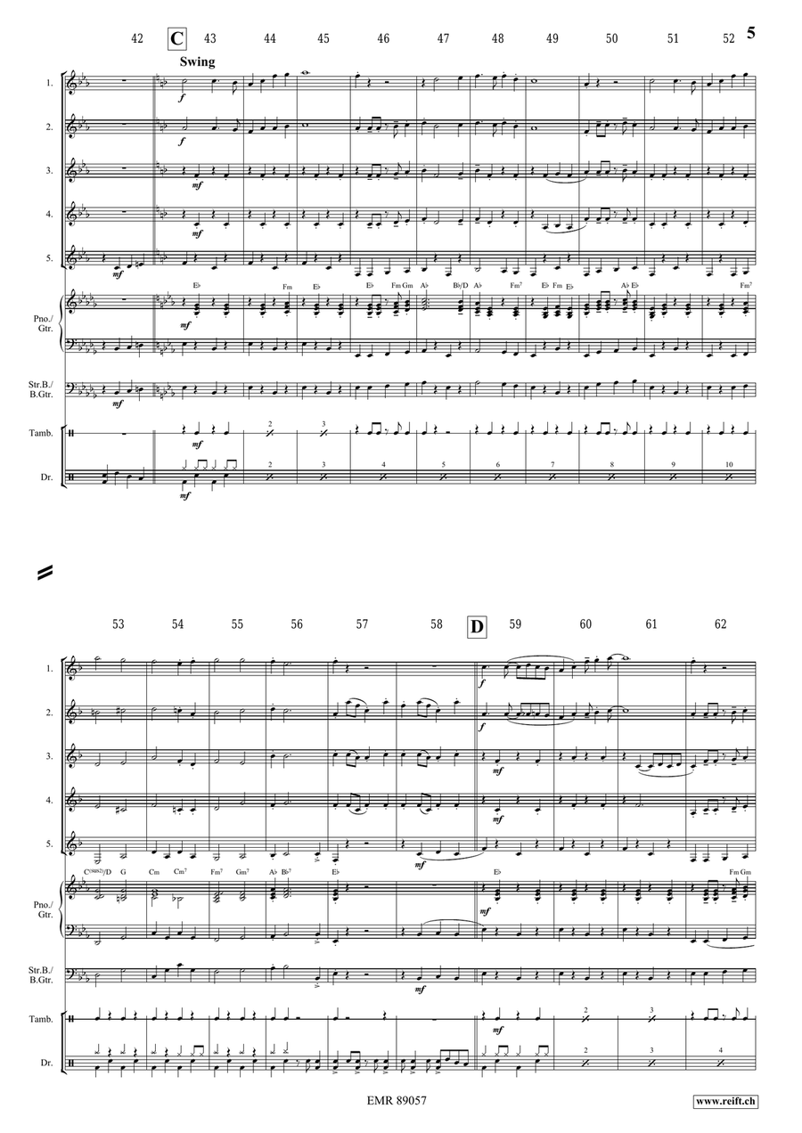 Victory Hymn Of The Republic Clarinet Quintet scores gallery preview page 5