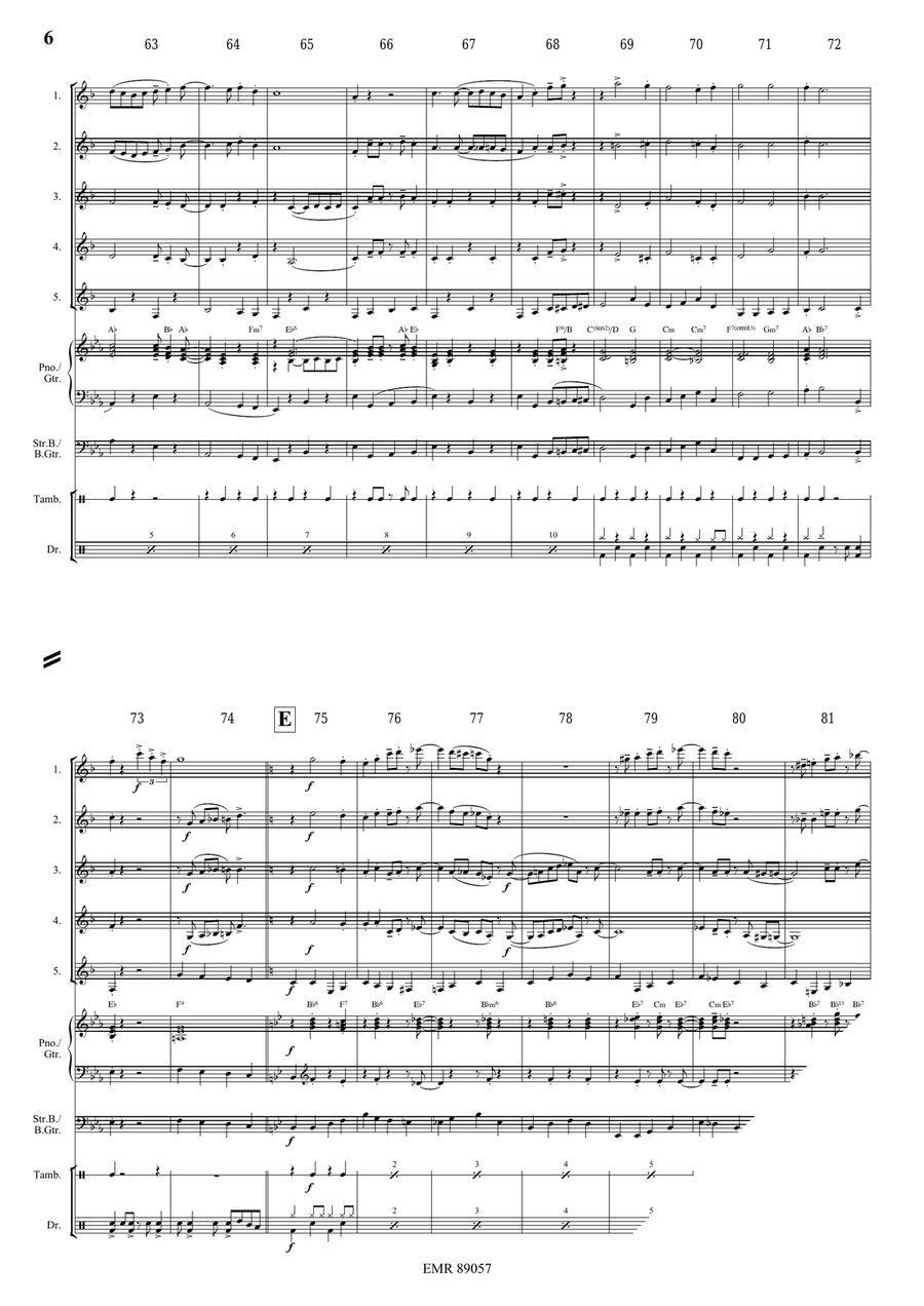 Victory Hymn Of The Republic Clarinet Quintet scores gallery preview page 6