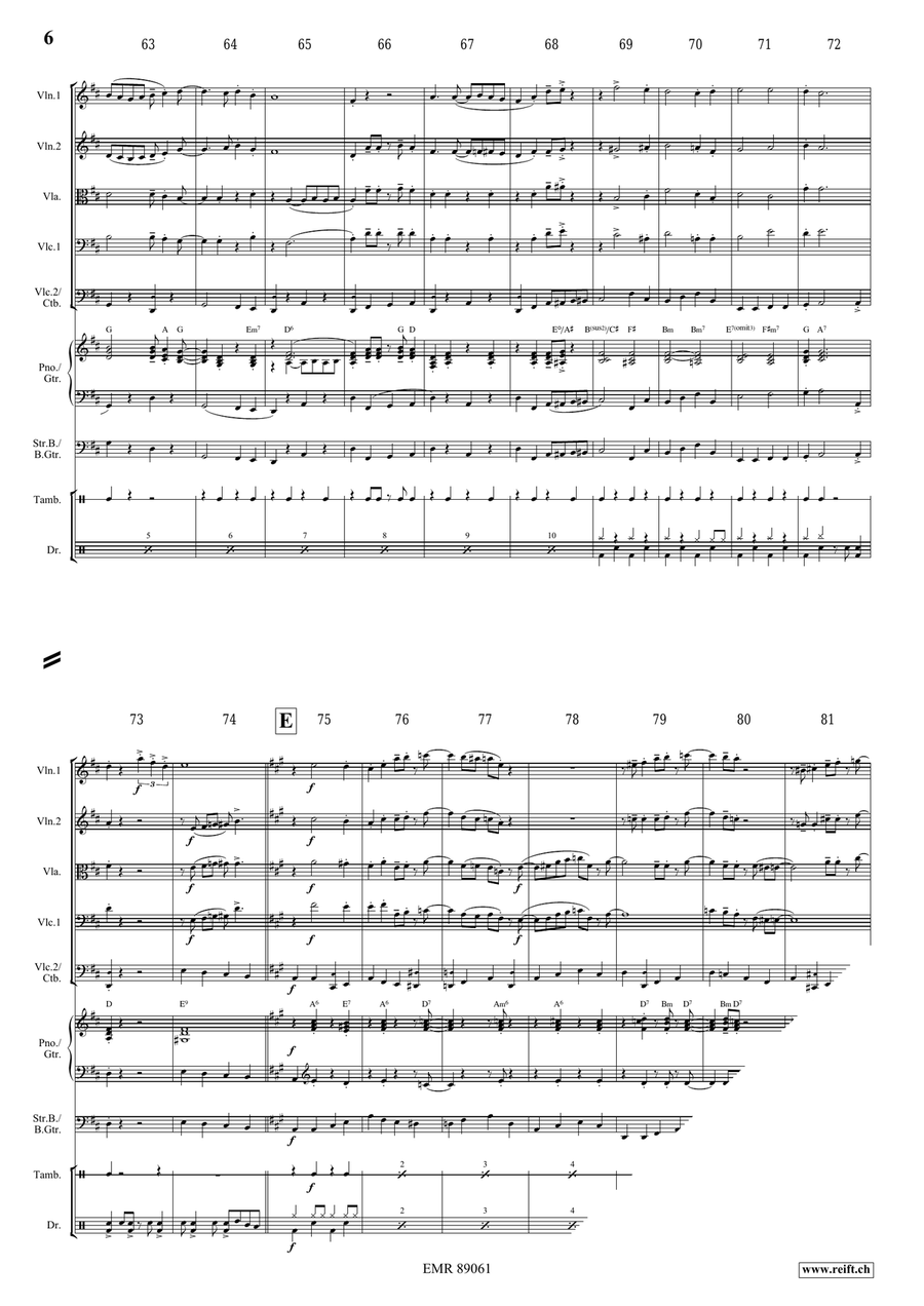 Victory Hymn Of The Republic String Quintet scores gallery preview page 6