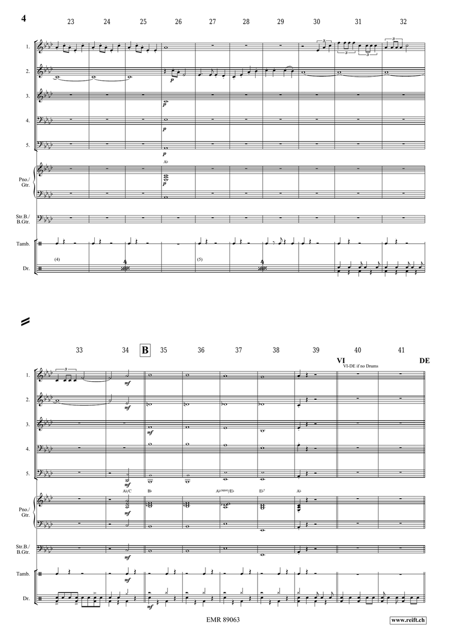 Victory Hymn Of The Republic Woodwind Quintet scores gallery preview page 4
