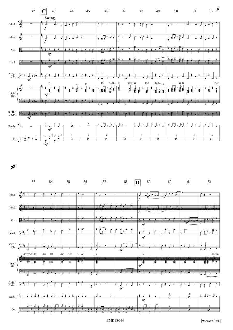 Victory Hymn Of The Republic String Orchestra scores gallery preview page 5