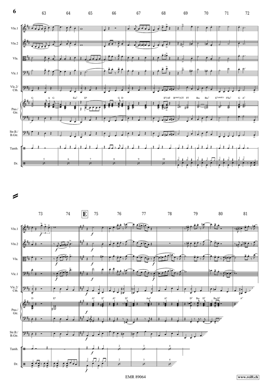 Victory Hymn Of The Republic String Orchestra scores gallery preview page 6