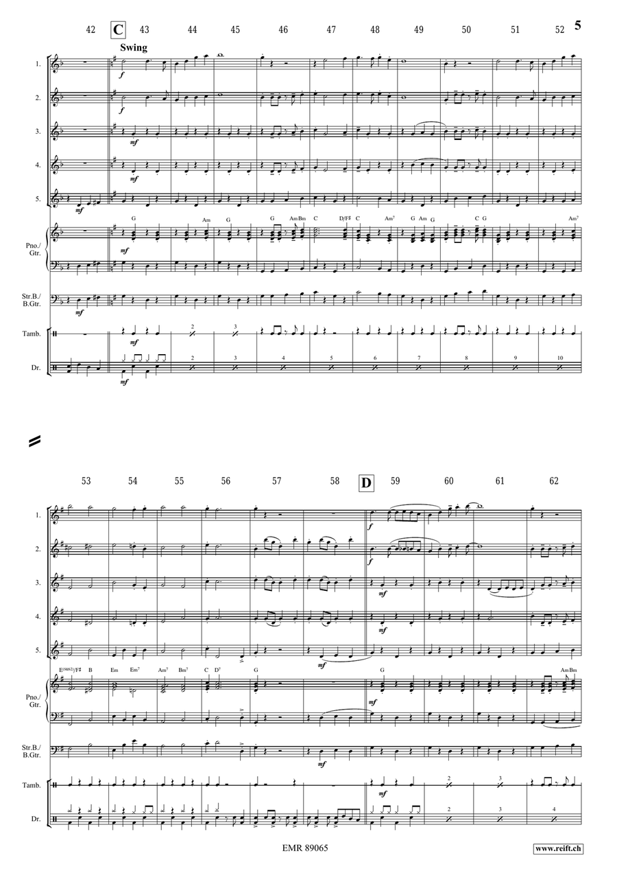 Victory Hymn Of The Republic Flute scores gallery preview page 5