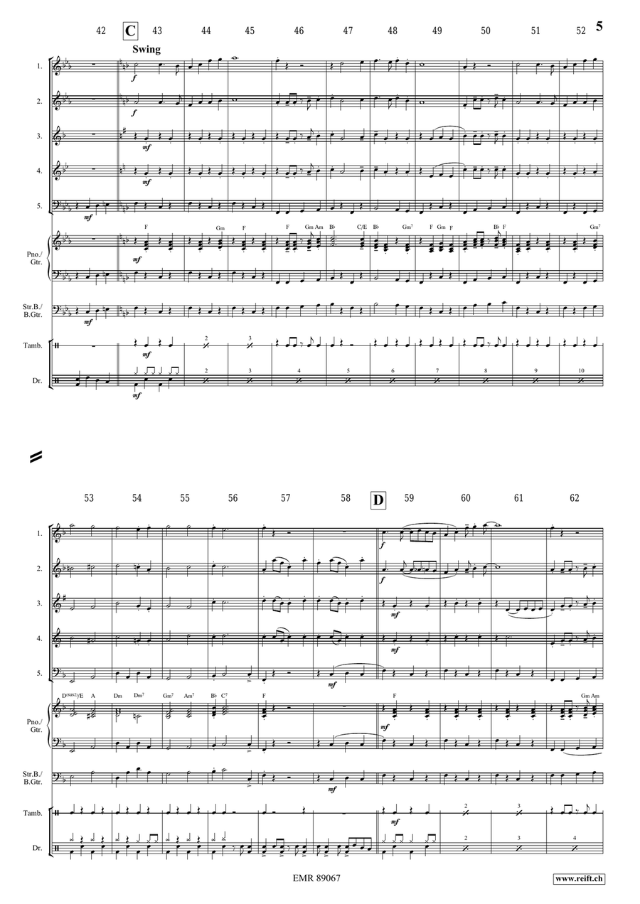 Victory Hymn Of The Republic Woodwind Quintet scores gallery preview page 5