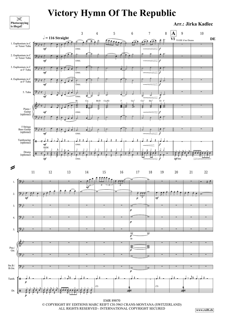 Victory Hymn Of The Republic Tuba scores gallery preview page 3