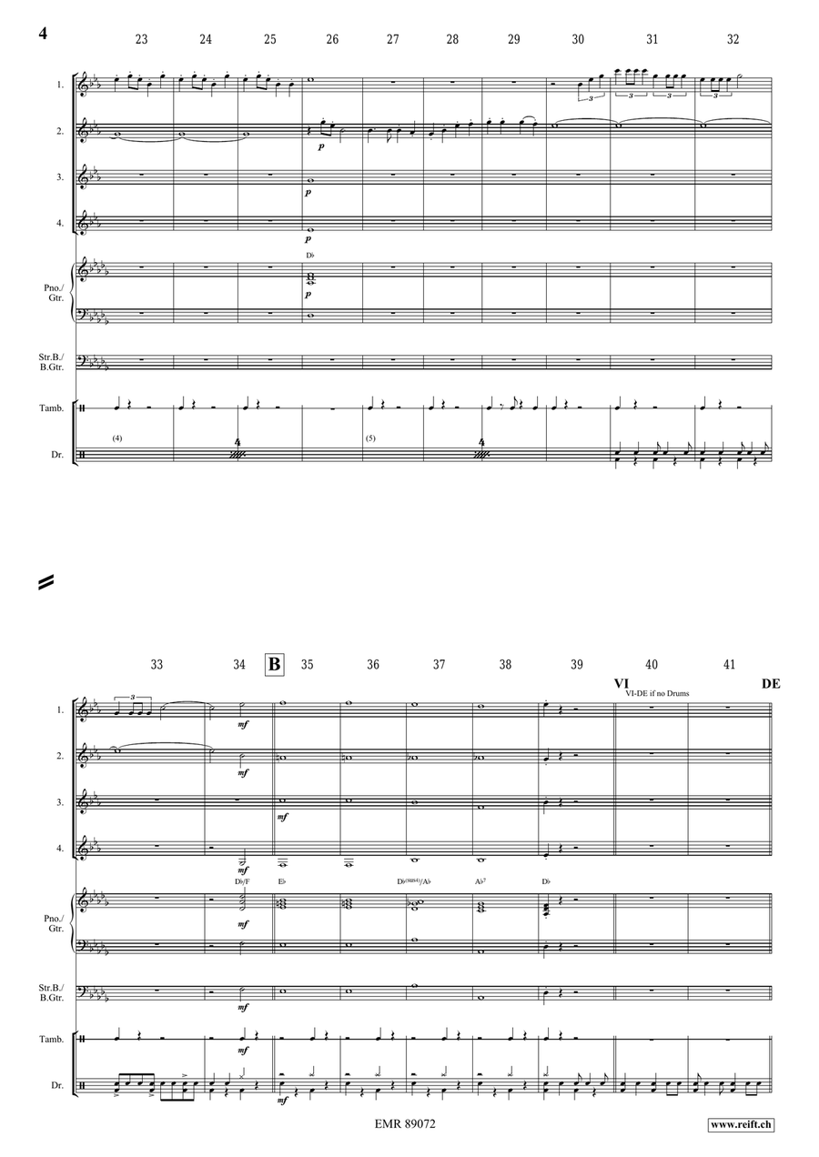Victory Hymn Of The Republic Clarinet Quartet scores gallery preview page 4