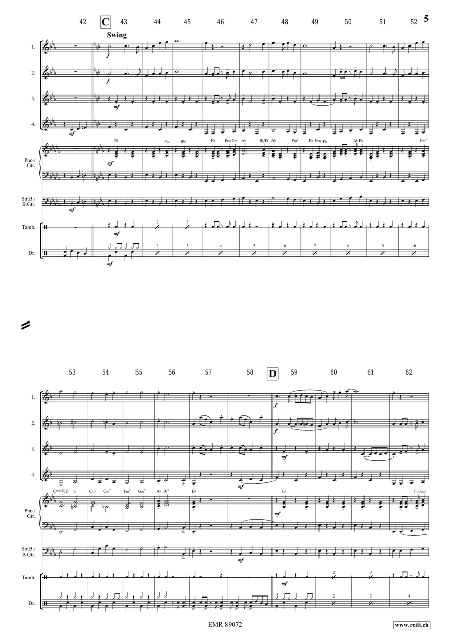 Victory Hymn Of The Republic Clarinet Quartet scores gallery preview page 5