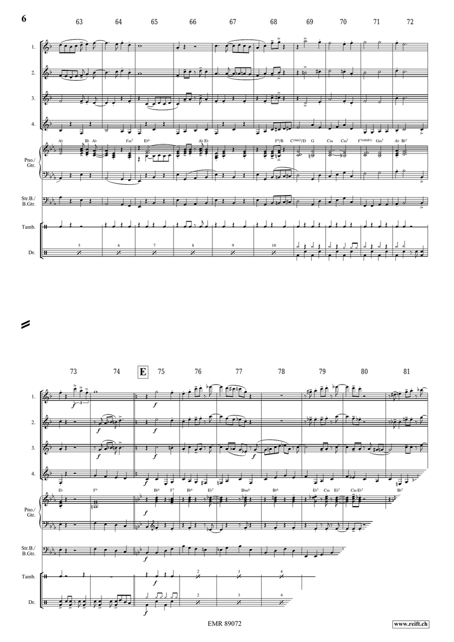 Victory Hymn Of The Republic Clarinet Quartet scores gallery preview page 6