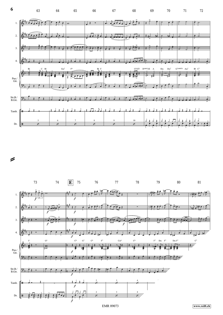Victory Hymn Of The Republic Saxophone Quartet scores gallery preview page 6