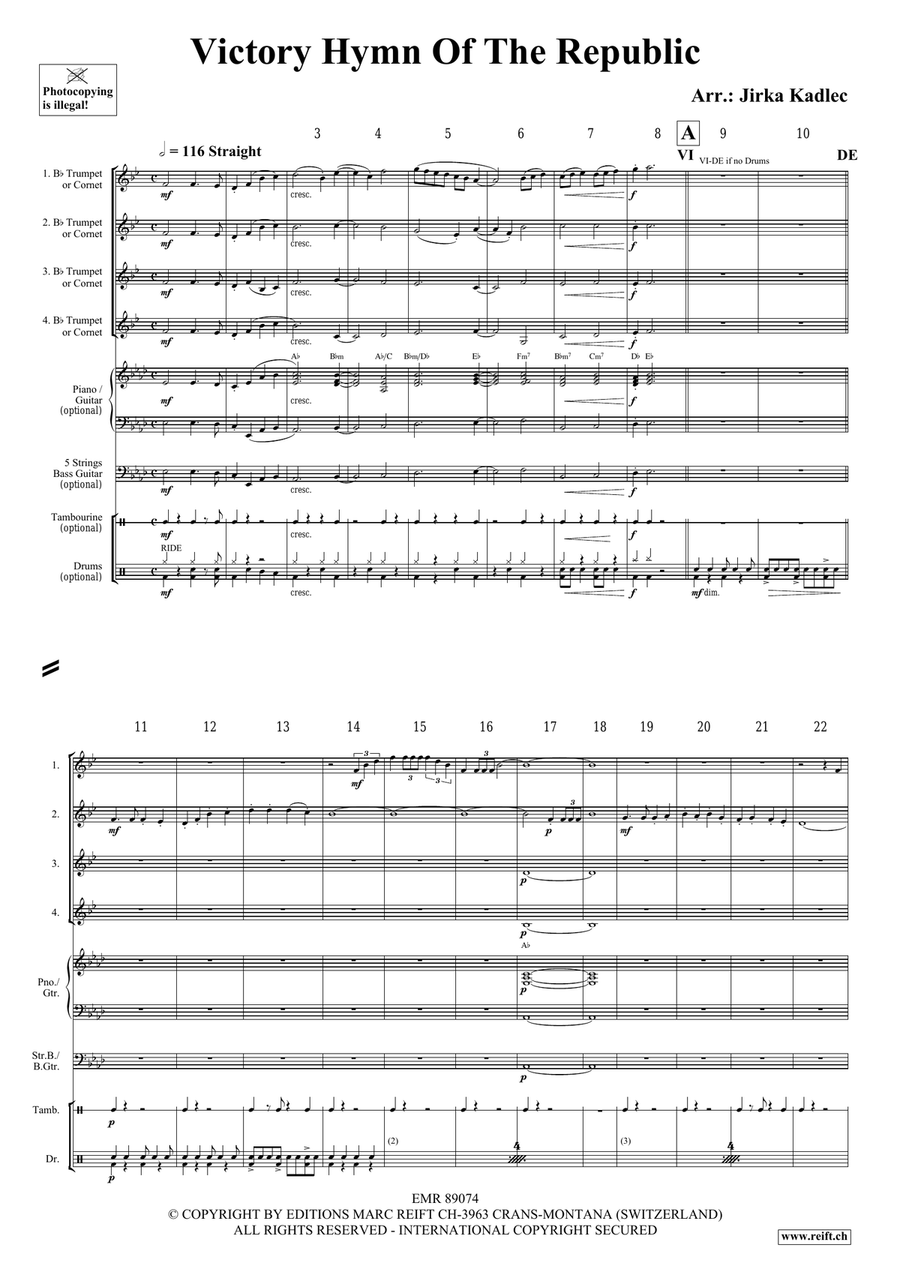 Victory Hymn Of The Republic Cornet scores gallery preview page 3