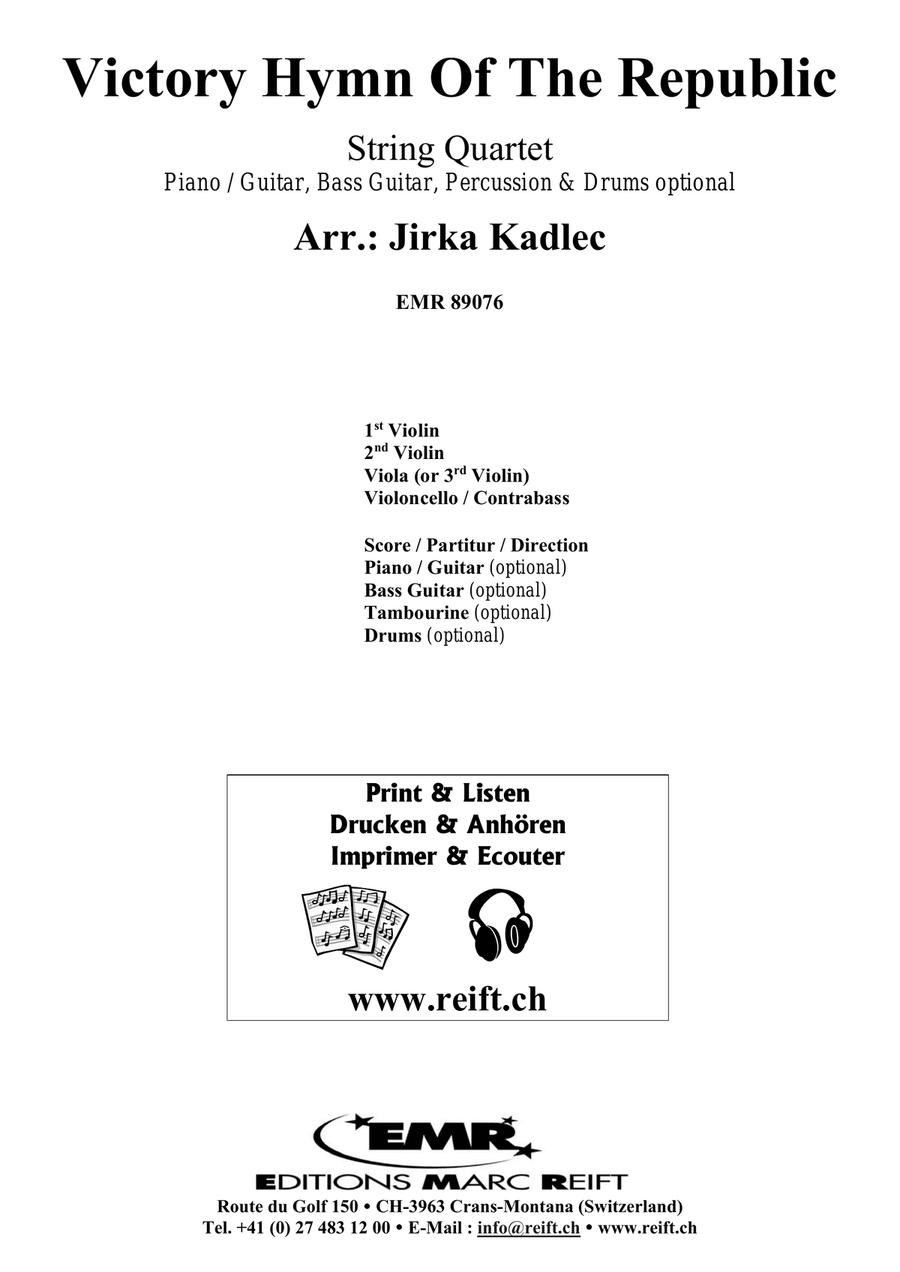 Victory Hymn Of The Republic String Quartet scores gallery preview page 2