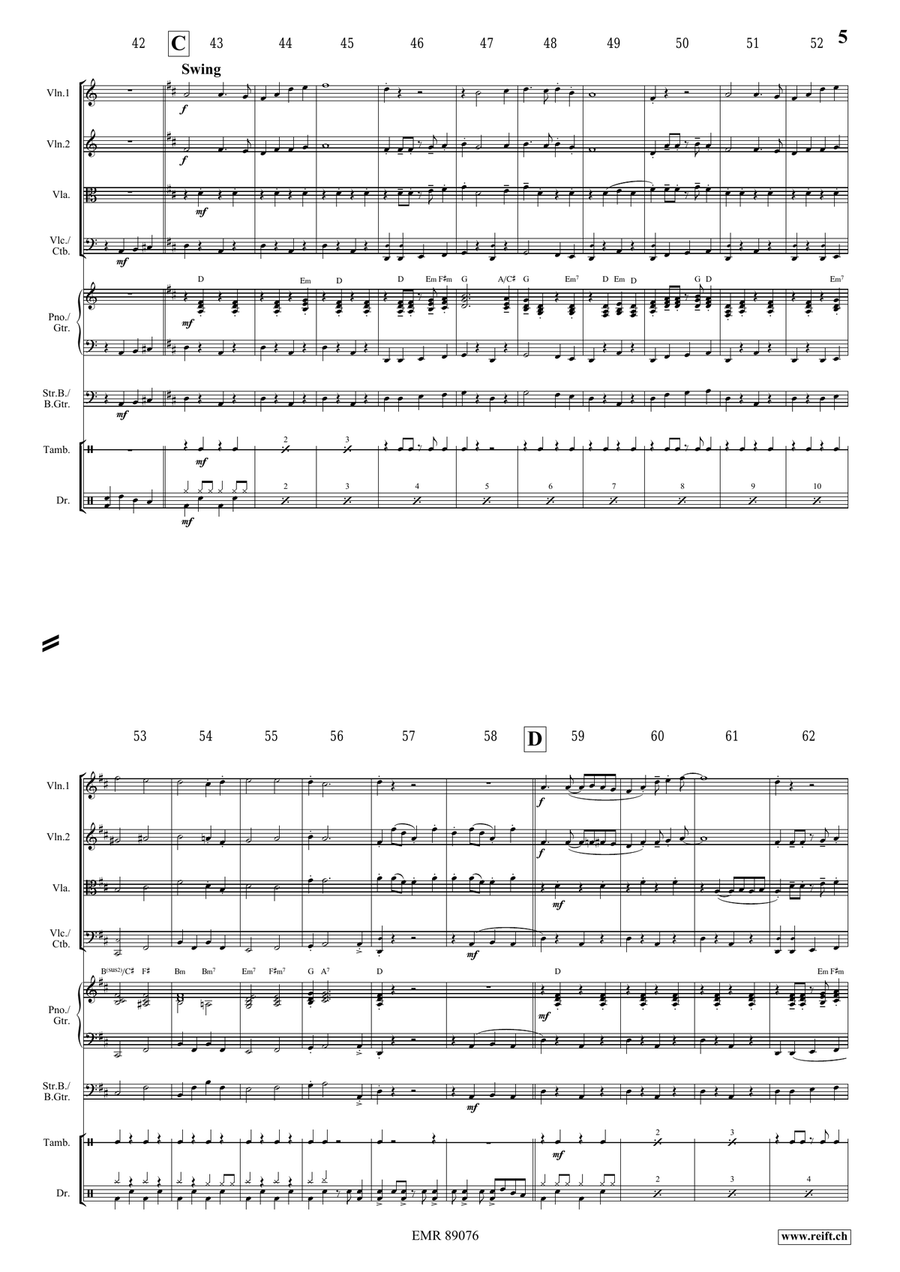Victory Hymn Of The Republic String Quartet scores gallery preview page 5