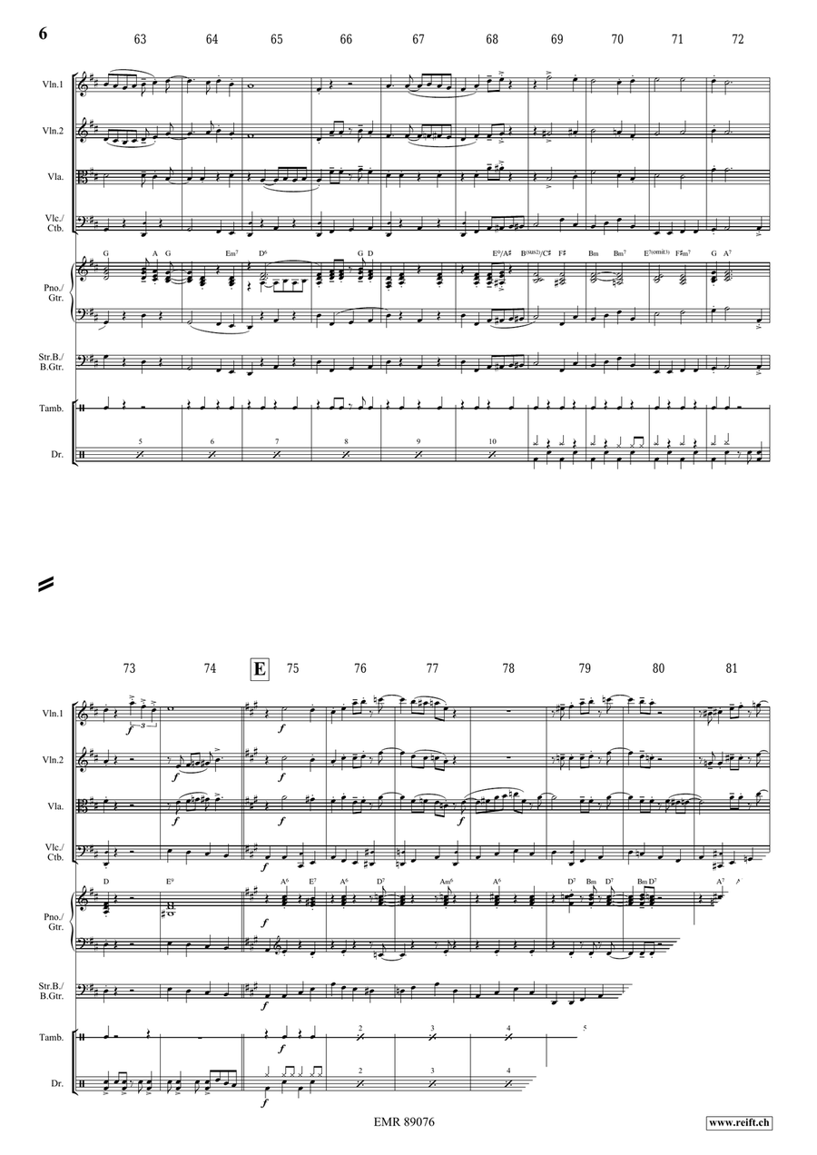 Victory Hymn Of The Republic String Quartet scores gallery preview page 6