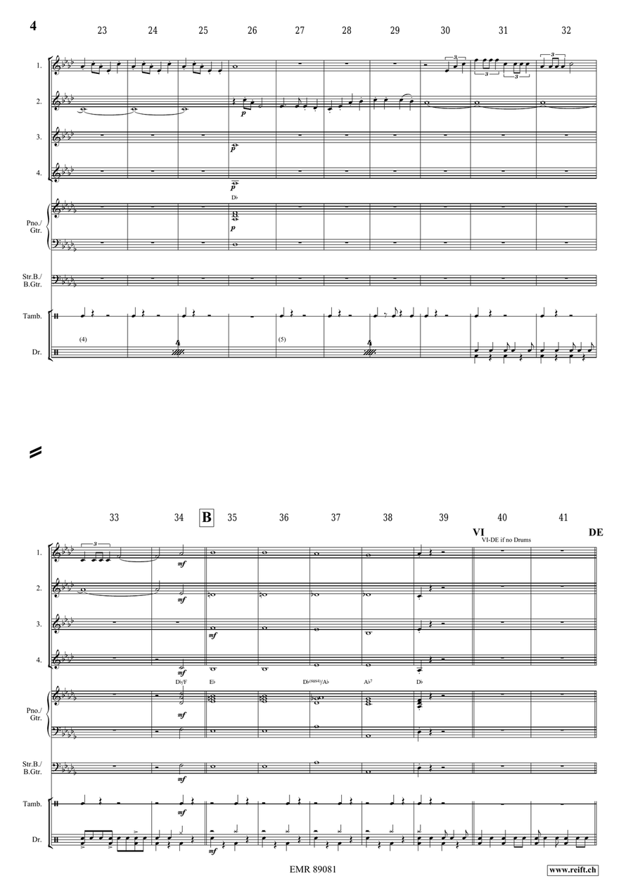 Victory Hymn Of The Republic Horn scores gallery preview page 4