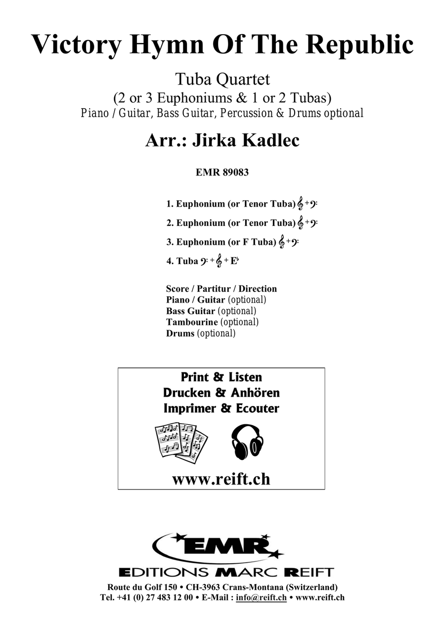 Victory Hymn Of The Republic Tuba Quartet scores gallery preview page 2