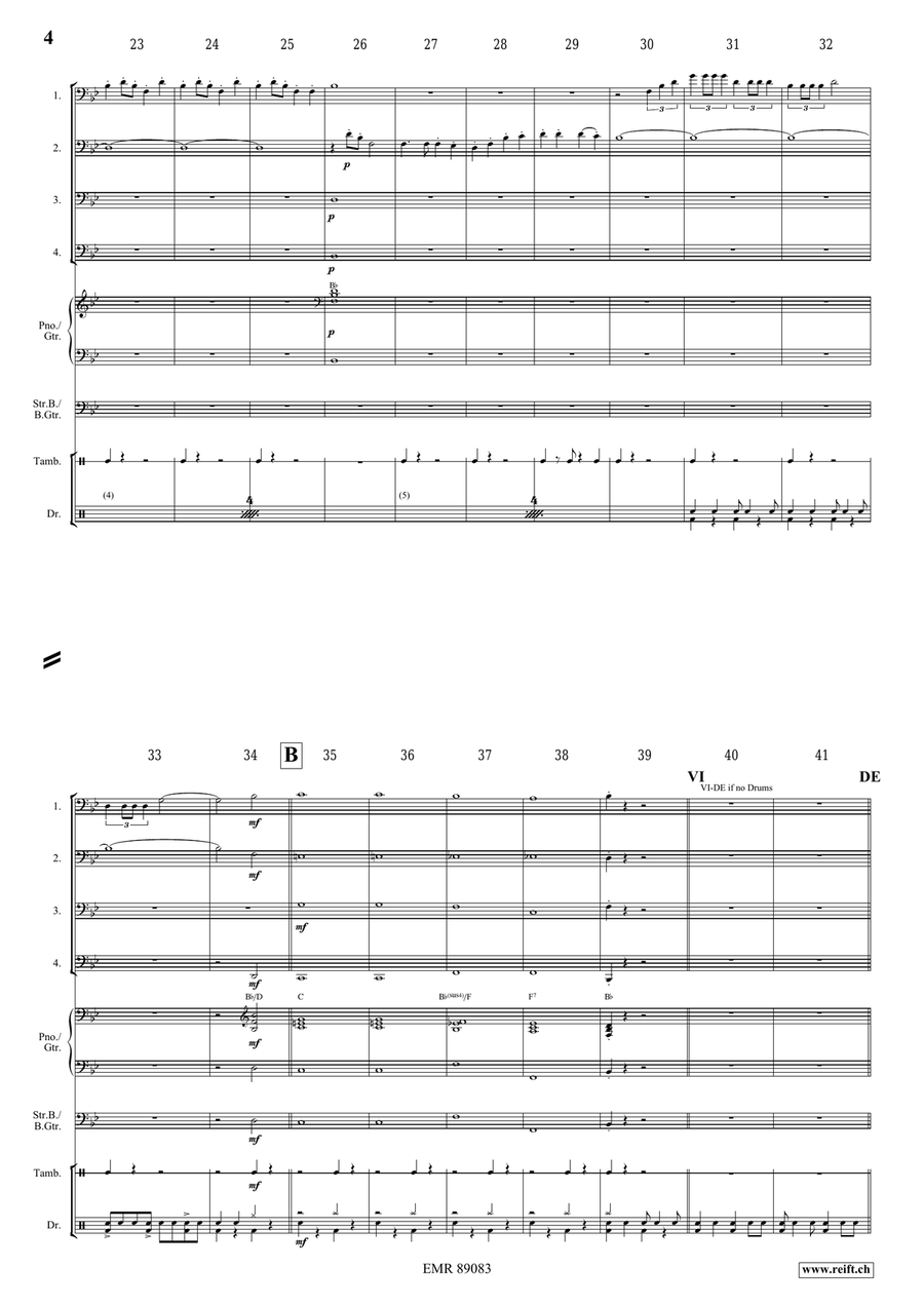 Victory Hymn Of The Republic Tuba Quartet scores gallery preview page 4
