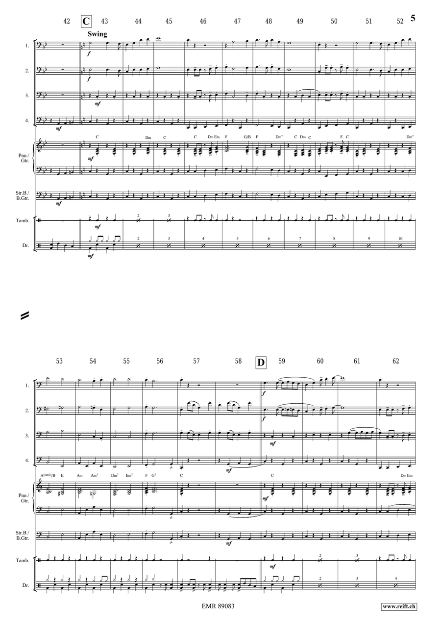 Victory Hymn Of The Republic Tuba Quartet scores gallery preview page 5