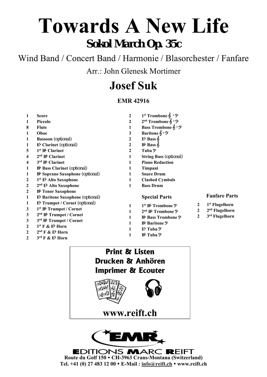 Towards A New Life Towards A New Life Concert Band scores gallery preview page 2