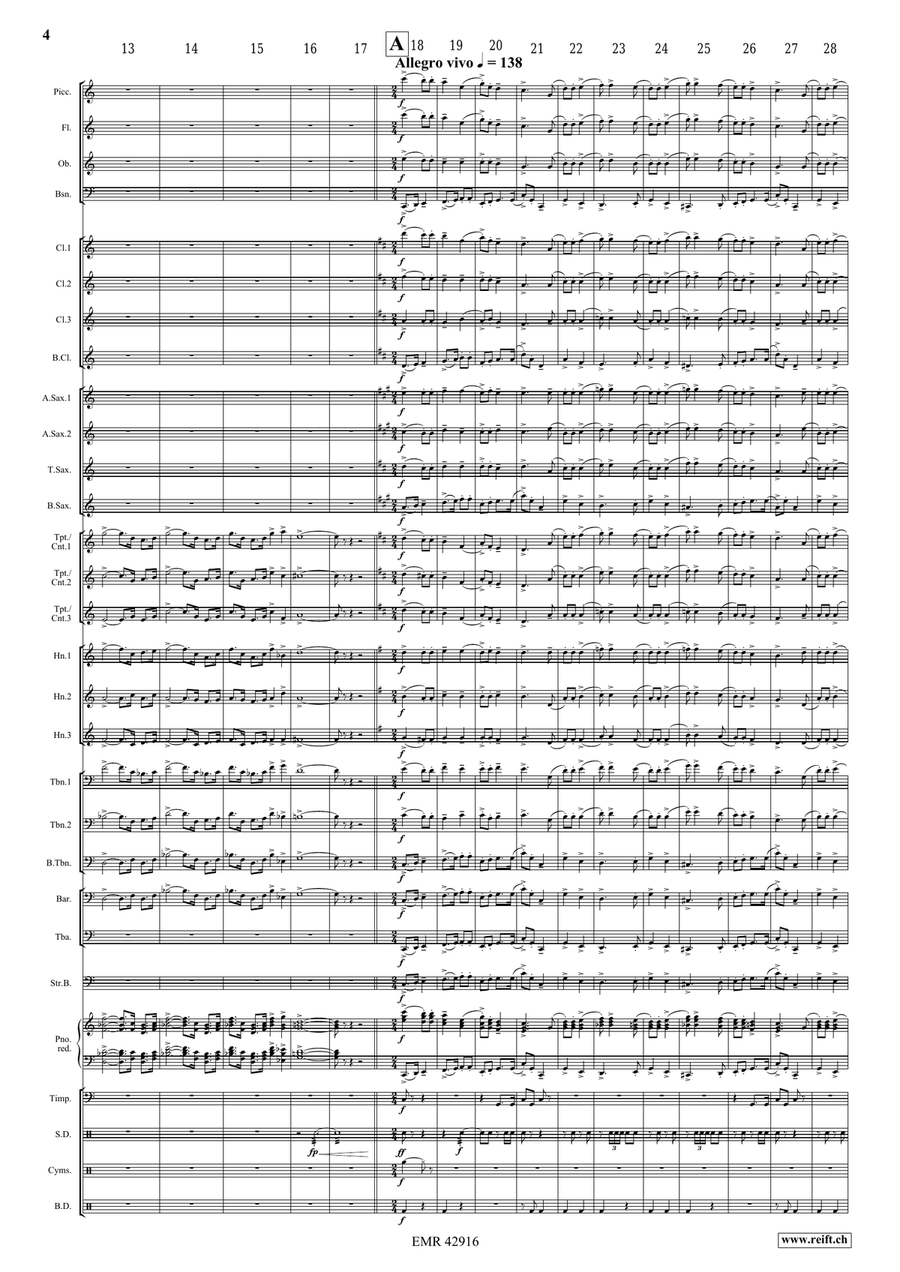 Towards A New Life Towards A New Life Concert Band scores gallery preview page 4