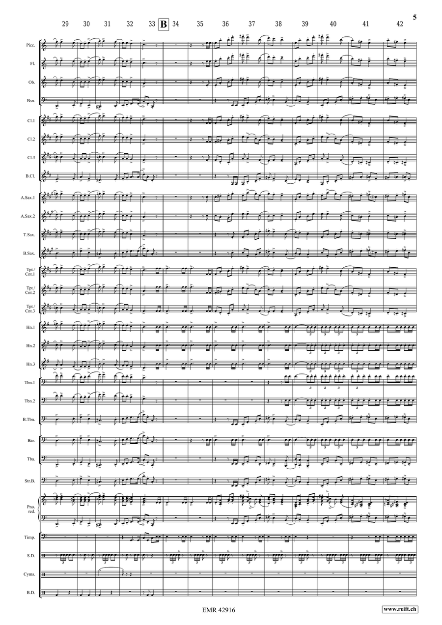 Towards A New Life Towards A New Life Concert Band scores gallery preview page 5