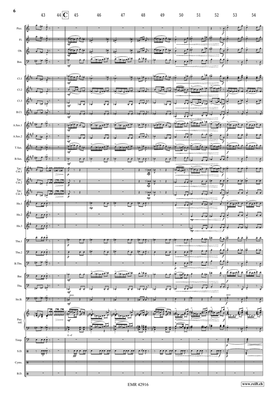 Towards A New Life Towards A New Life Concert Band scores gallery preview page 6