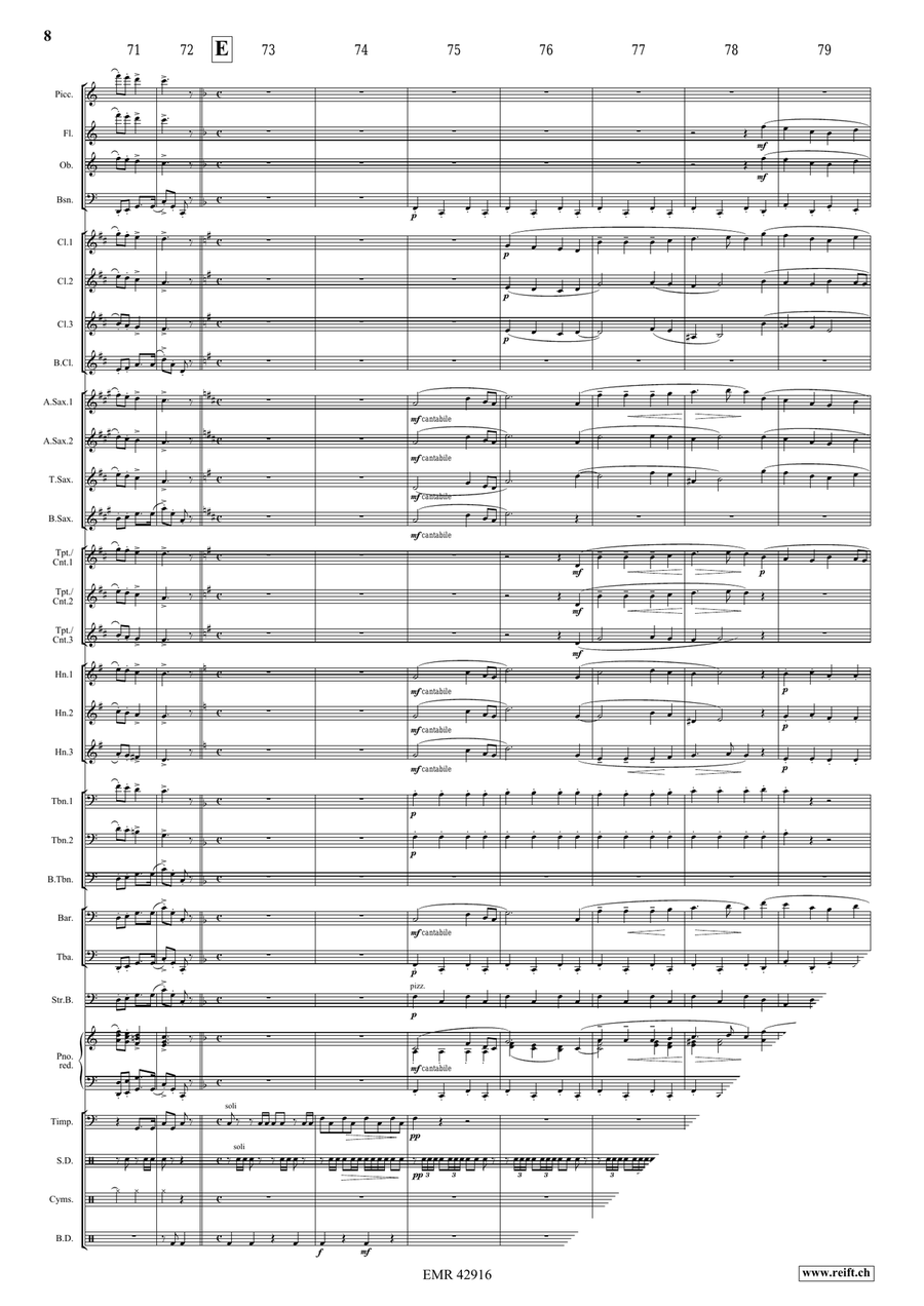 Towards A New Life Towards A New Life Concert Band scores gallery preview page 8