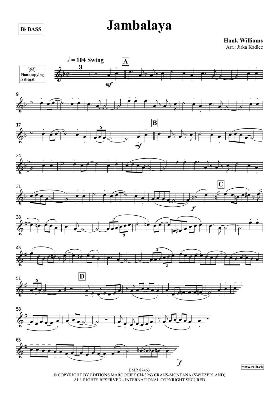 Jambalaya Jambalaya Voice Solo scores gallery preview page 3