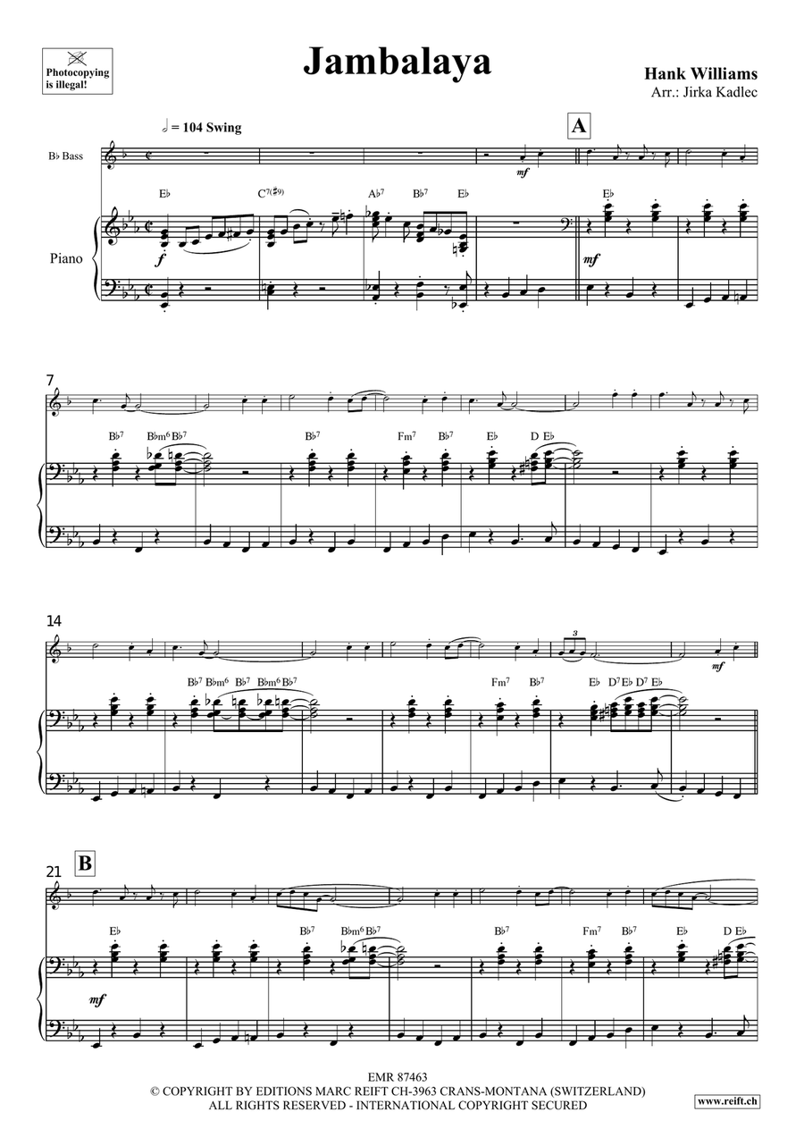 Jambalaya Jambalaya Voice Solo scores gallery preview page 4