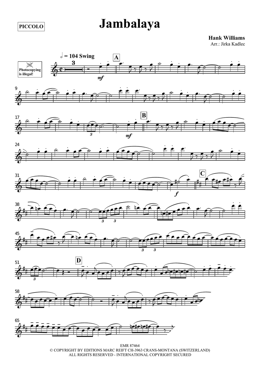 Jambalaya Jambalaya Piccolo scores gallery preview page 3