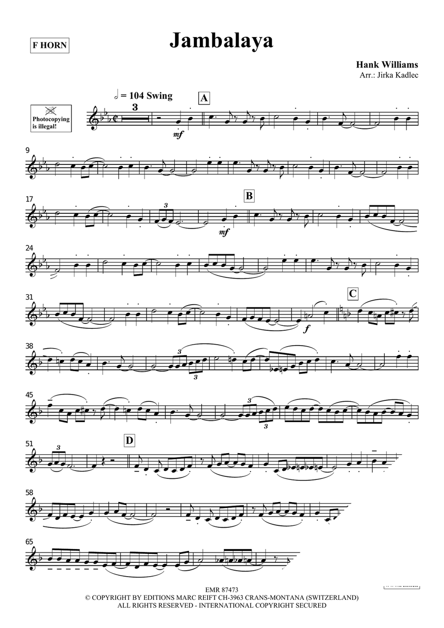 Jambalaya Jambalaya Horn scores gallery preview page 3