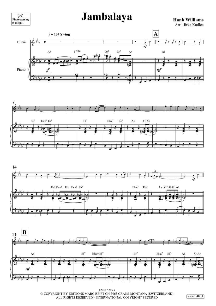Jambalaya Jambalaya Horn scores gallery preview page 4