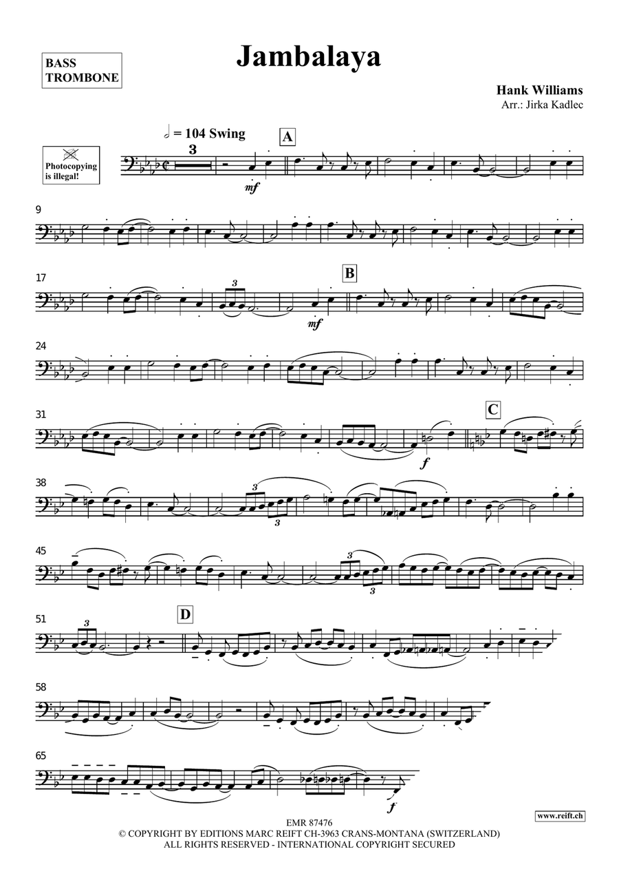 Jambalaya Jambalaya Bass Trombone scores gallery preview page 3
