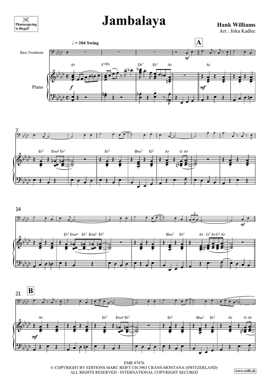 Jambalaya Jambalaya Bass Trombone scores gallery preview page 4