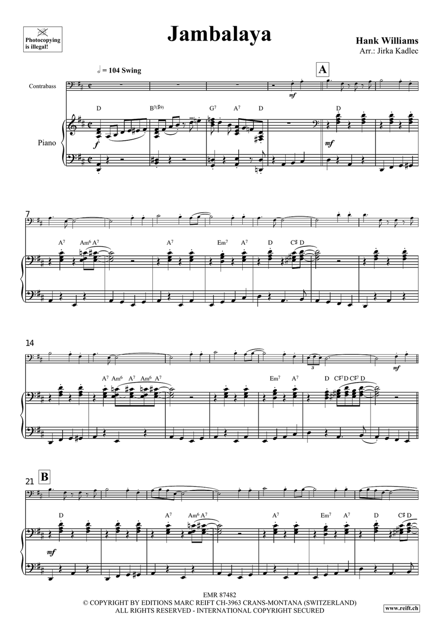 Jambalaya Jambalaya Double Bass scores gallery preview page 4