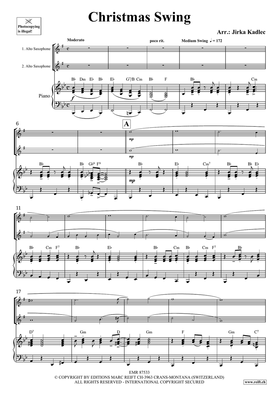 Christmas Swing Christmas Swing Alto Saxophone scores gallery preview page 3