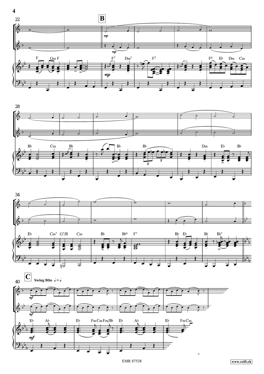 Christmas Swing Christmas Swing Cornet scores gallery preview page 4