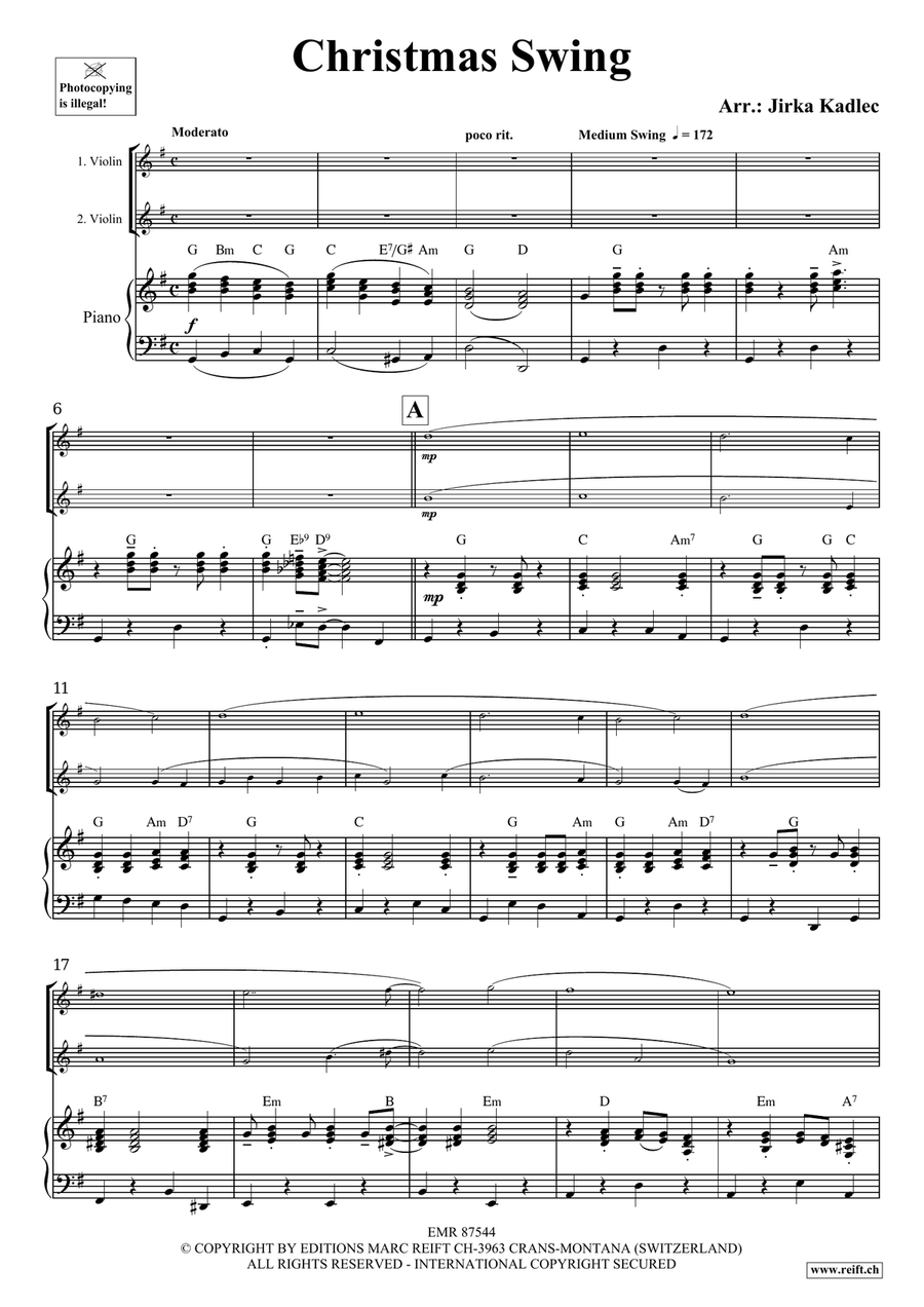 Christmas Swing Christmas Swing Violin scores gallery preview page 3