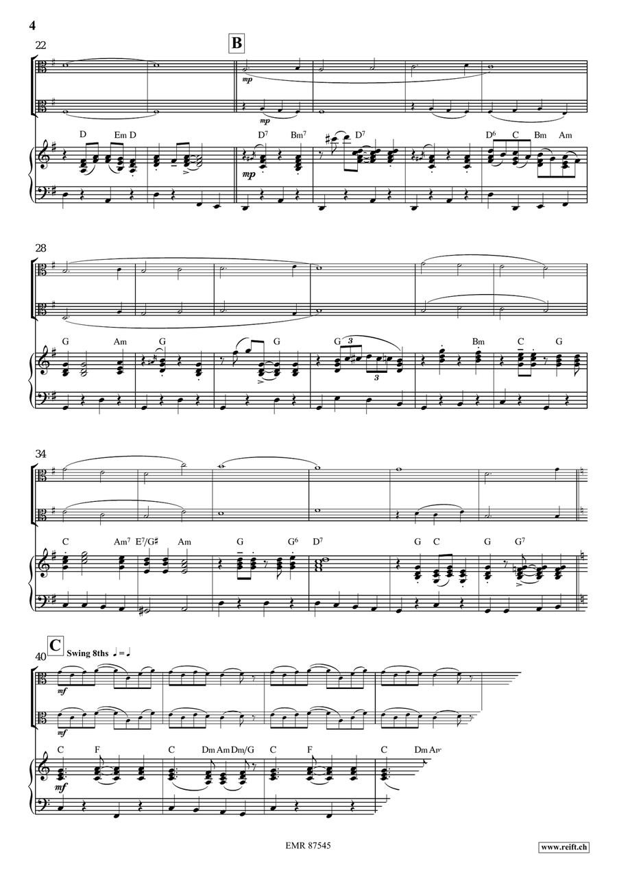 Christmas Swing Christmas Swing Viola scores gallery preview page 4